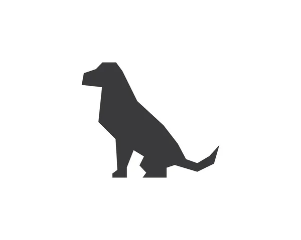 犬のロゴアイコンベクトルテンプレート — ストックベクタ