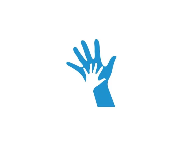 Cuidado de la mano Logo Plantilla vector icono — Archivo Imágenes Vectoriales