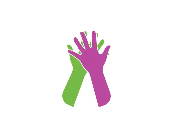 Hand Care Logo Template vector icon — Stock Vector