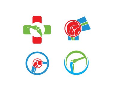 Kemik logo vektör şablonu