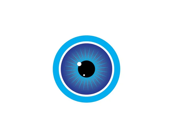 Icona dell'occhio Logo vettoriale Modello illustrazione — Vettoriale Stock