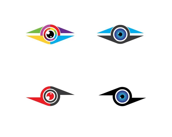 Göz simgesi Logo vektör Şablonu çizimi — Stok Vektör