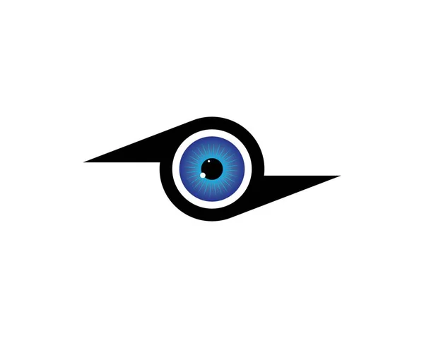 Icono del ojo Logo vector Plantilla ilustración — Archivo Imágenes Vectoriales