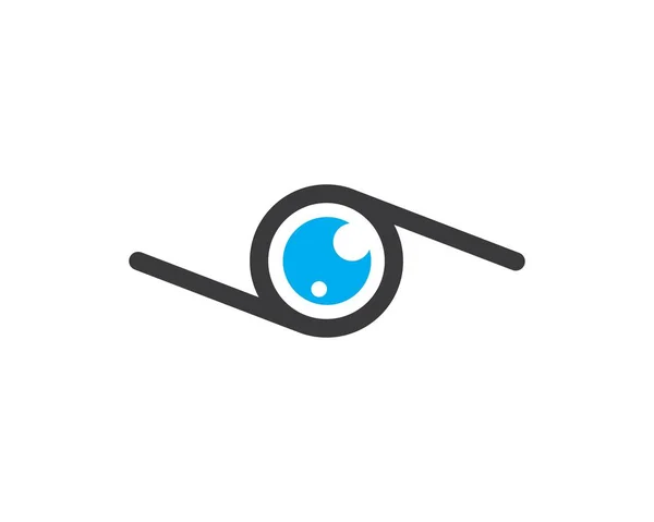 Icono del ojo Logo vector Plantilla ilustración — Vector de stock