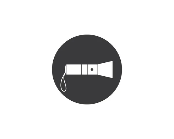 Illustration vectorielle de logo lampe de poche — Image vectorielle