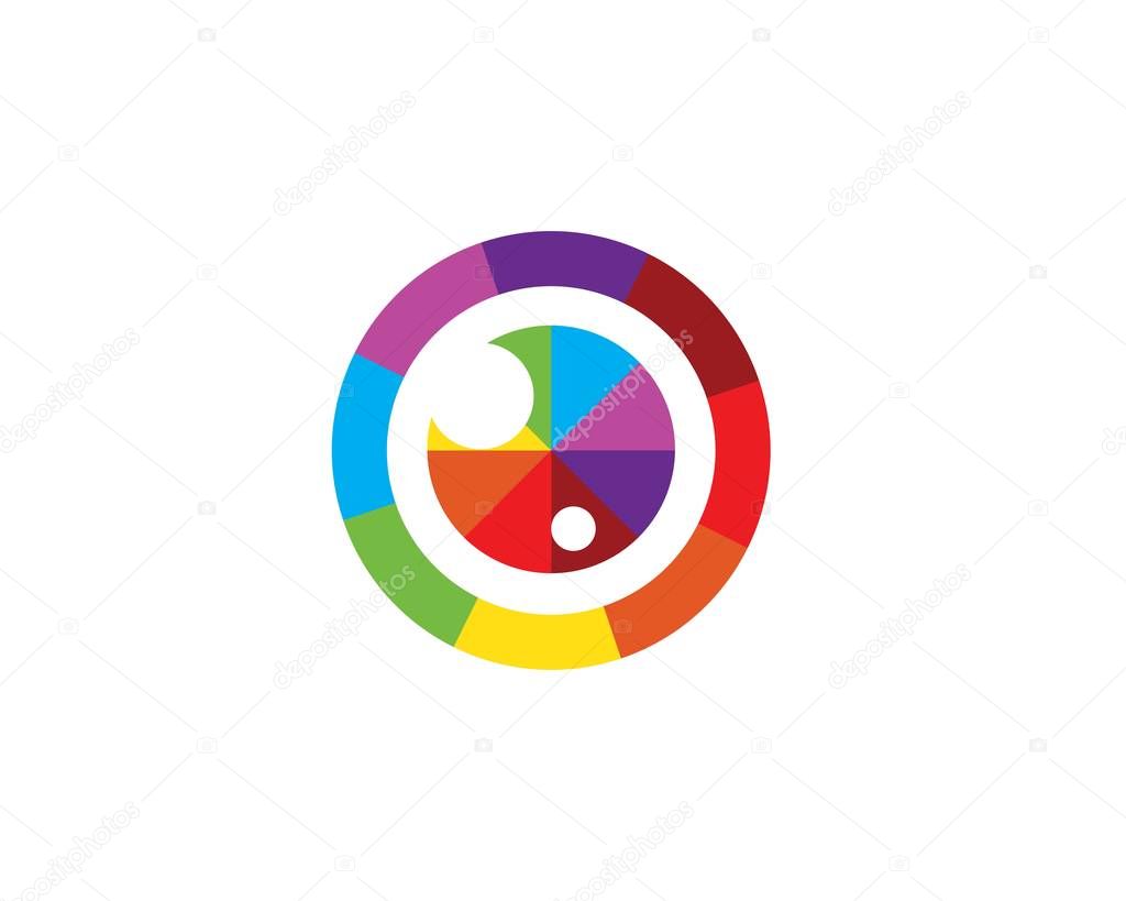 Eye icon Logo vector Template illustration design