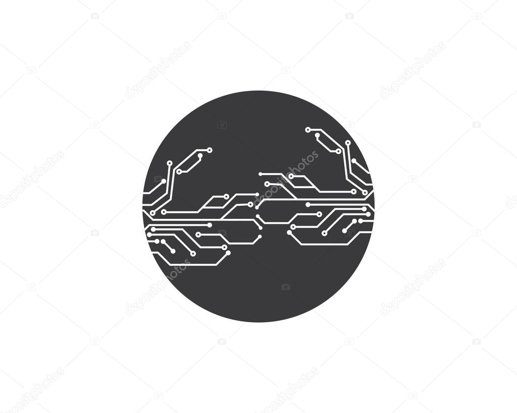 circuit board line concept design illustration 