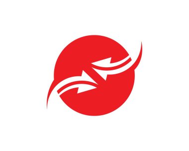 Ok vektör resimleme simgesi logo şablonu 