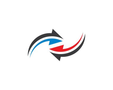 Ok vektör resimleme simgesi logo şablonu 