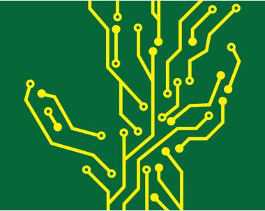 devre kartı hattı arka plan konsept tasarım illüstrasyon