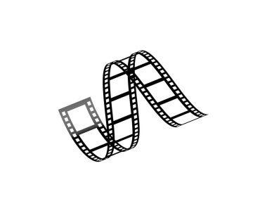 filmstrip Logo Şablonvektör illüstrasyon 