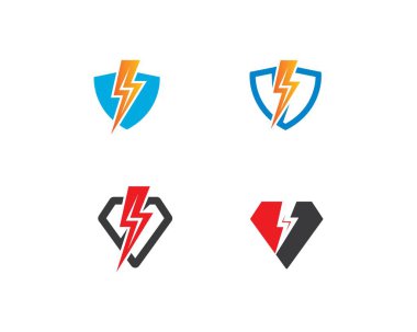 flaş gücü gök gürültüsü illüstrasyon vektörü