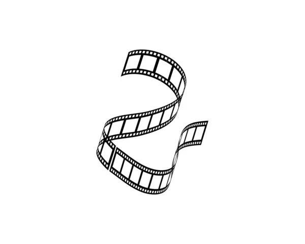 Filmstrip Logo Template vector illustration — стоковый вектор