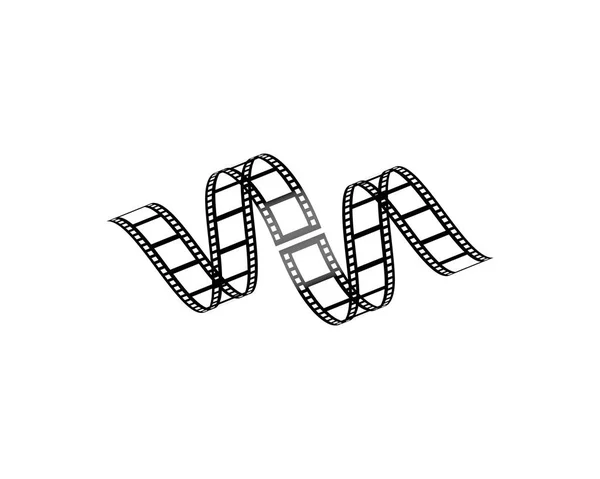 Filmstrip Logo Template vector illustration — стоковый вектор