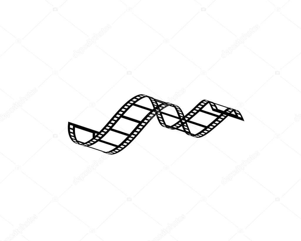 Filmstrip Logo Template vector illustration design
