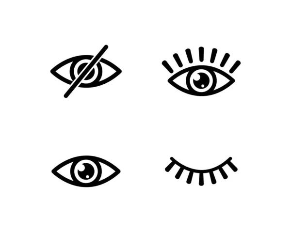 Göz simgesi Logo vektör Şablonu — Stok Vektör