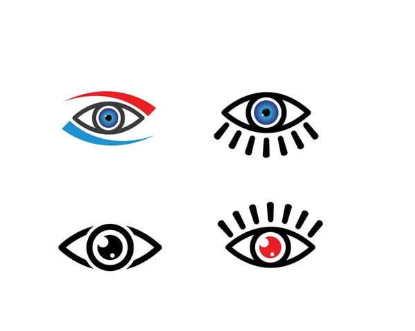 Ícone de olho Modelo de vetor logotipo —  Vetores de Stock