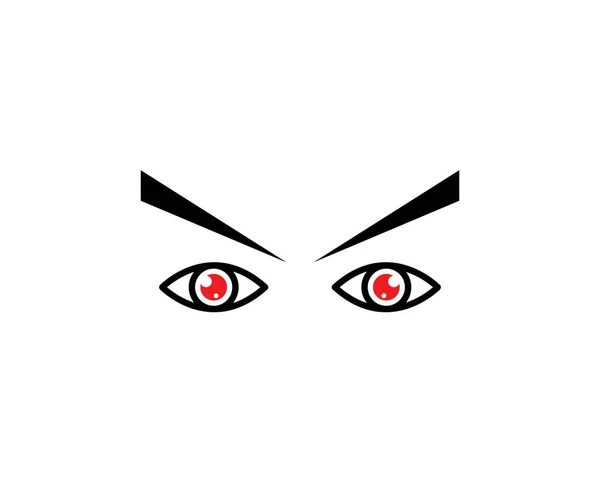Icona dell'occhio Modello vettoriale logo — Vettoriale Stock