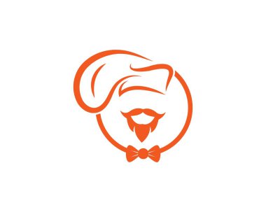şapka şef logo şablon vecto