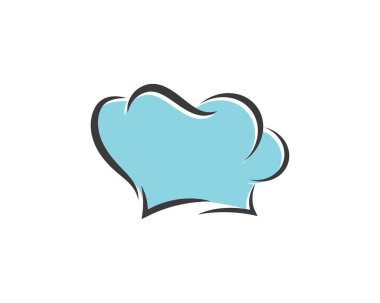 şapka şef logo şablon vecto