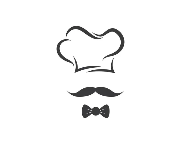 Шаблон логотипу шеф-кухаря капелюха вектор — стоковий вектор