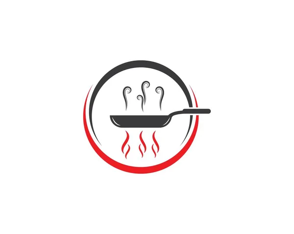 Cocina pan logotipo vector plantilla — Vector de stock