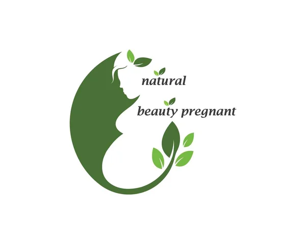 Skönhet gravida kvinnor vektor ikon — Stock vektor