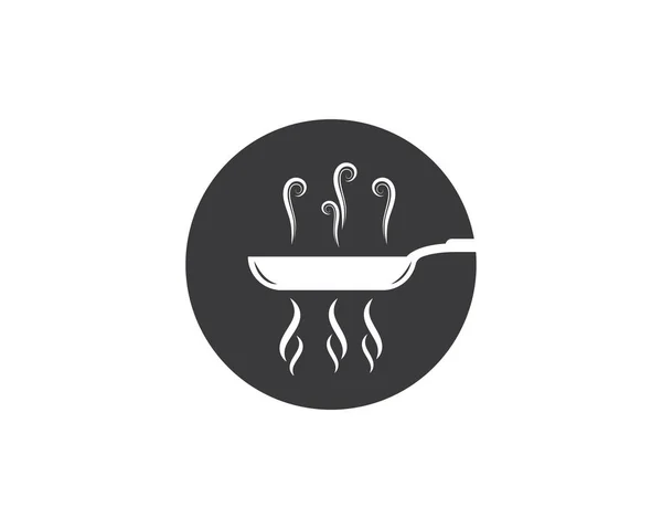 Gotowanie logo Pan szablon wektor — Wektor stockowy