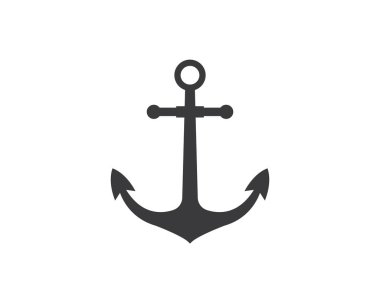 Çapa simgesi Logo şablonu vektör 