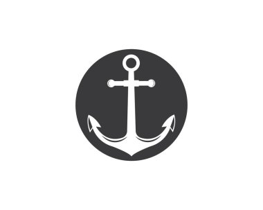 Çapa simgesi Logo şablonu vektör 