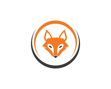 fox logo simgesi vektör şablonu