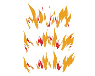 Yangın alev Logo Şablonu illüstrasyon 