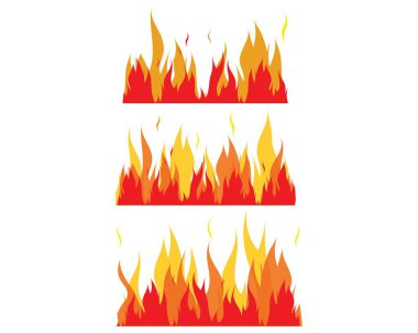 Yangın alev Logo Şablonu illüstrasyon 