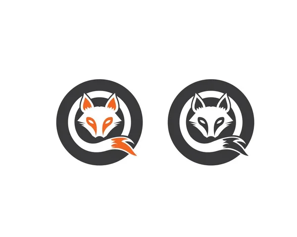 Fuchs Logo Symbol Vektorvorlage — Stockvektor