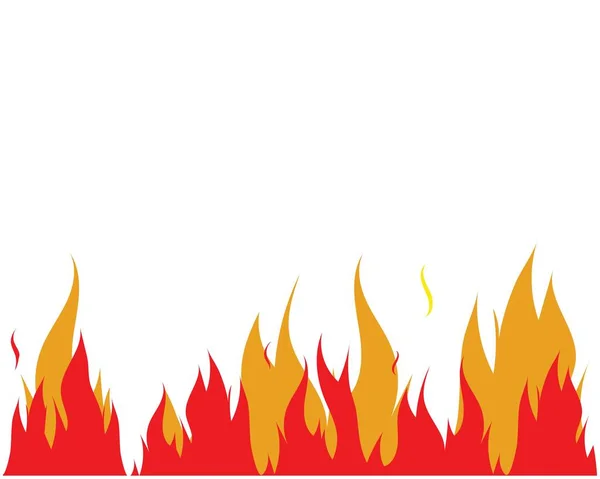 Fire Flame logo sjabloon illustratie — Stockvector