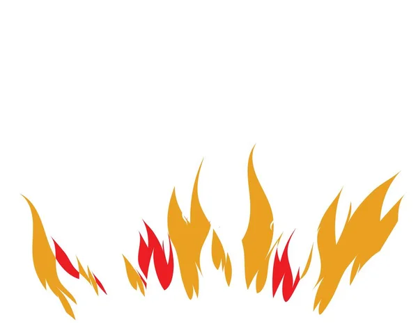 Fire Flame logo sjabloon illustratie — Stockvector