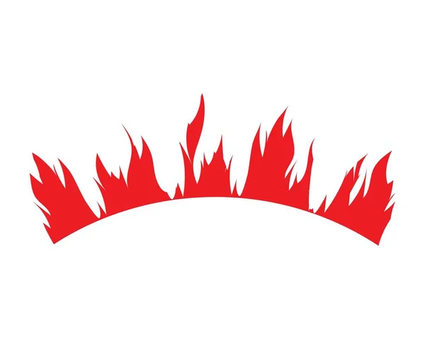 Ogień Płomień logo szablon ilustracja — Wektor stockowy
