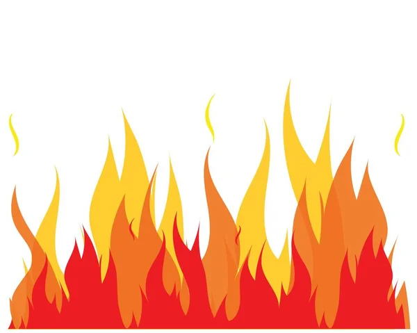 Fire Flame logo sjabloon illustratie — Stockvector