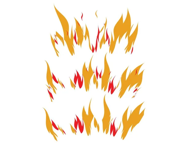 Fire Flame logo typ mall illustration — Stock vektor