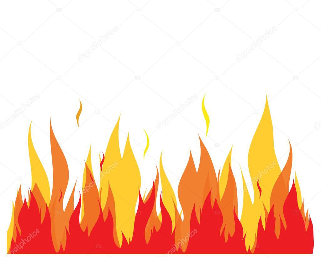 Fire flame Logo Template illustration design