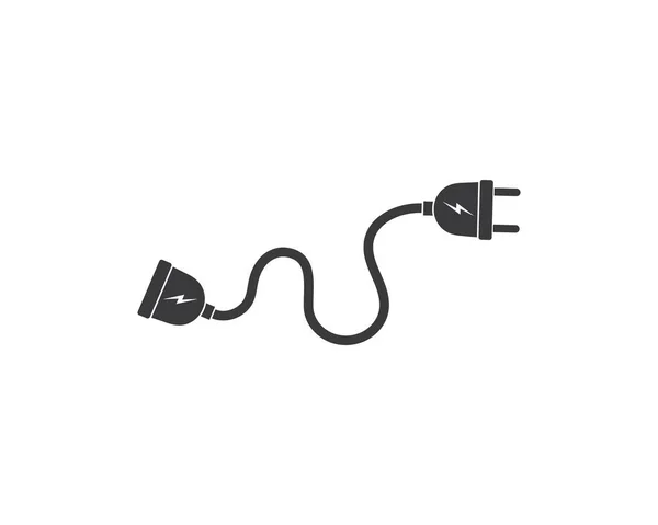 Elektrische socket plug vector, illustratie — Stockvector