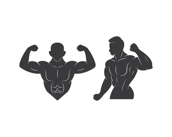gym,fitness icon logo illustration  template vector