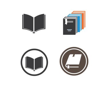 Kitap Logosu Şablon vektör Çizimi
