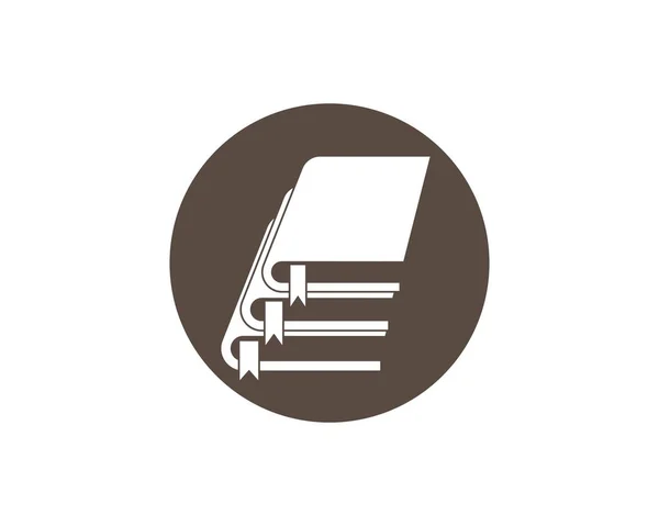 Βιβλίο λογότυπο διάνυσμα πρότυπο εικόνα — Διανυσματικό Αρχείο