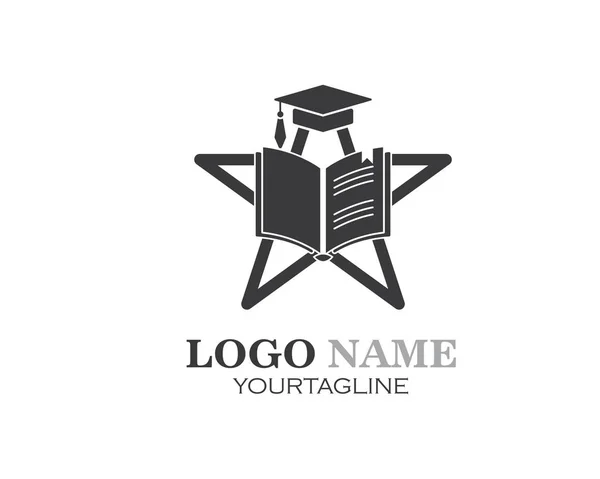 Libro, papel, logotipo del documento, icono de la educación Plantilla vector illus — Archivo Imágenes Vectoriales