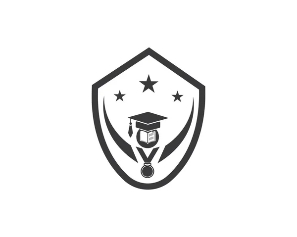 Bok, papper, dokument logotyp, ikonen för utbildning mall Vector illus — Stock vektor