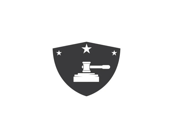 Hukuk logo vektör şablonu — Stok Vektör