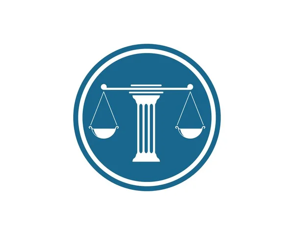 Prawo logo szablon wektor — Wektor stockowy