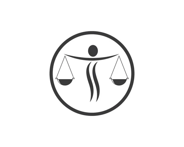 Ügyvéd logo vektoros sablon tervezés — Stock Vector