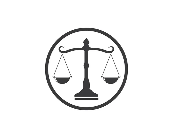 Design de modelo de vetor logotipo advogado — Vetor de Stock